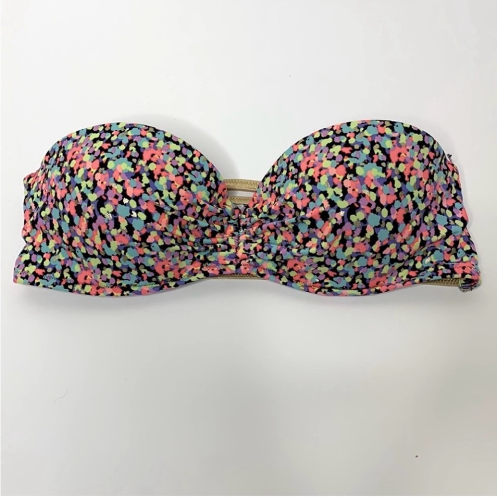 Victoria’s Secret | Golden Banded Back Bright Padded Bikini Halter Tube Top